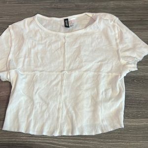 DIVIDED white crop top